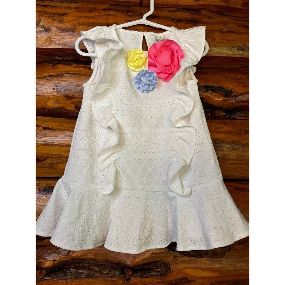 Rare Editions ruffled top‎ girls size 5
